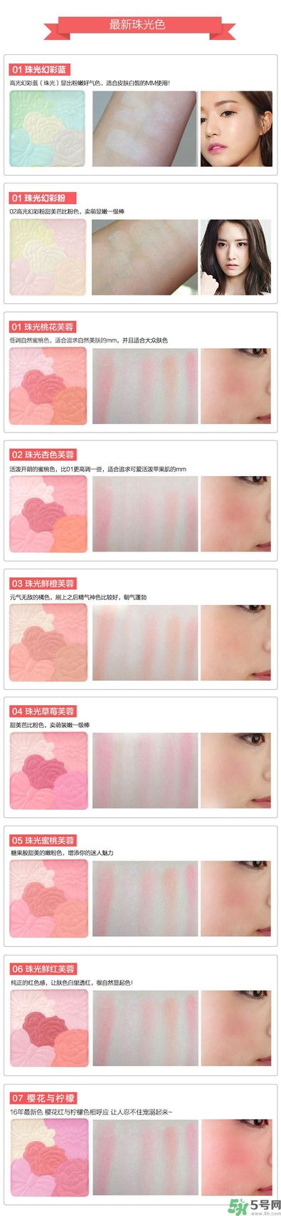canmake花瓣腮紅色號(hào)對(duì)比圖？canmake五色花瓣腮紅試色