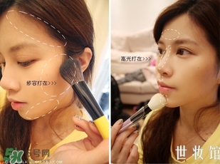 sleek修容粉怎么用？sleek修容粉使用方法