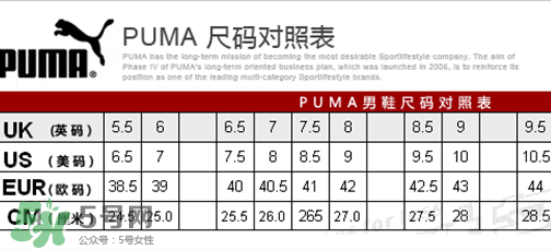 puma襪子鞋尺碼怎么選？彪馬襪套鞋尺碼對照表
