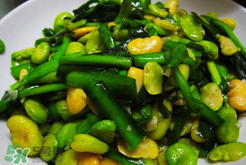 蠶豆和韭菜能一起吃嗎？韭菜炒蠶豆的做法