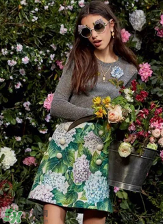 dolce gabanna杜嘉班納2017秋冬繡球花系列怎么樣_好看嗎？