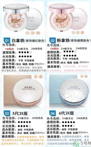 age20s粉底好還是赫拉氣墊好？