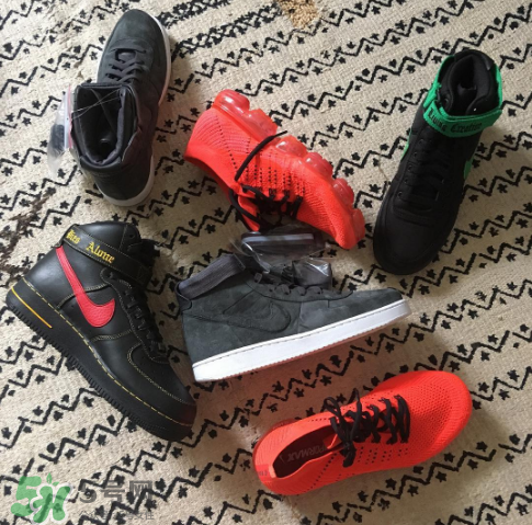vlone與nike air force 1high聯(lián)名款運(yùn)動(dòng)鞋配色有哪幾種？
