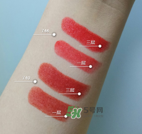 dior740和744哪個(gè)好看？迪奧740和744試色對比