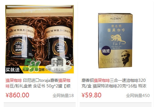 貓屎咖啡多少錢一杯？貓屎咖啡多少錢一斤