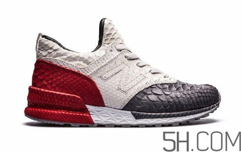 new balance 574 sport蟒蛇皮定制款實物什么樣？