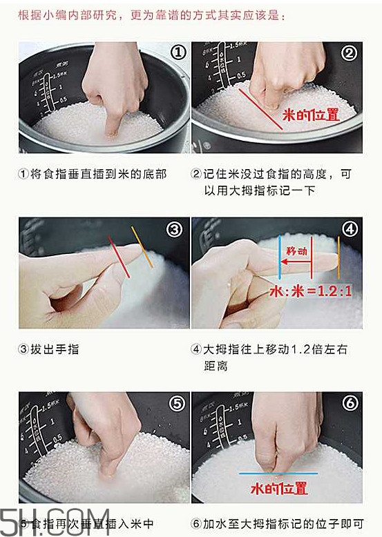 煮飯用熱水還是冷水？煮飯要放多少水