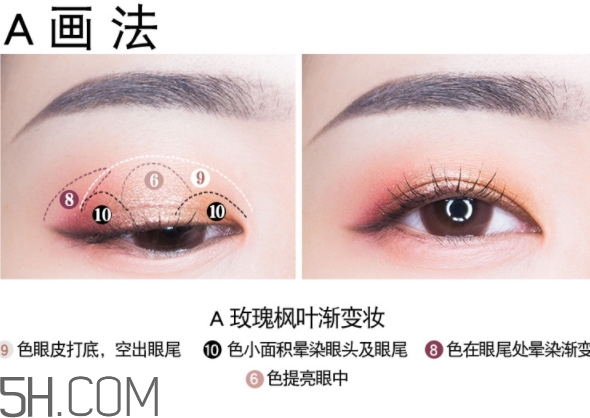 vnk十色眼影盤怎么畫？vnk云興霞蔚十色眼影畫法步驟