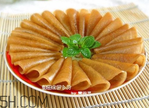 糖醋蘿卜皮怎么做？怎么用菜刀削蘿卜皮和薄蘿卜片