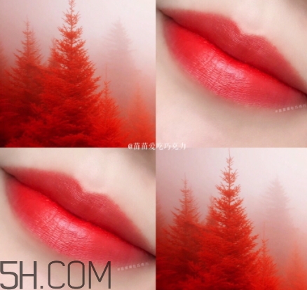 橘紅色口紅是什么顏色？橘紅色口紅試色效果圖