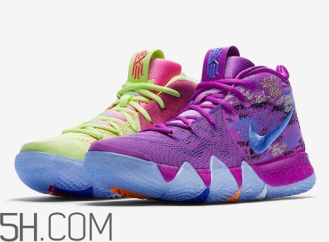 nike kyrie 4 multi color鴛鴦配色實物諜照什么樣？
