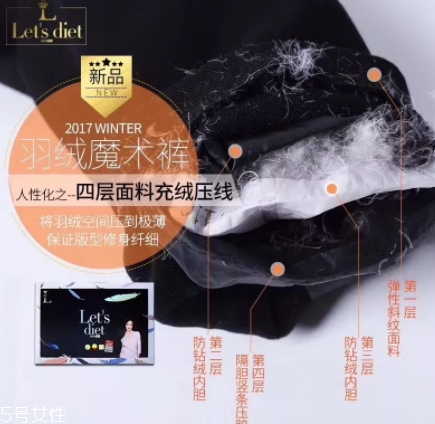 lets diet羽絨褲怎么樣？lets diet兩款尺碼選擇