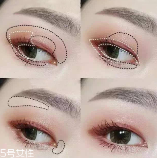 內(nèi)雙怎么畫眼影？使用啞光OR微珠光眼影