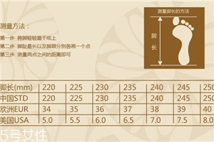 運動鞋us什么意思？教你看懂尺碼表