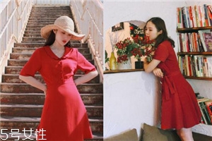 大紅色連衣裙怎么搭配？大紅色連衣裙搭配技巧